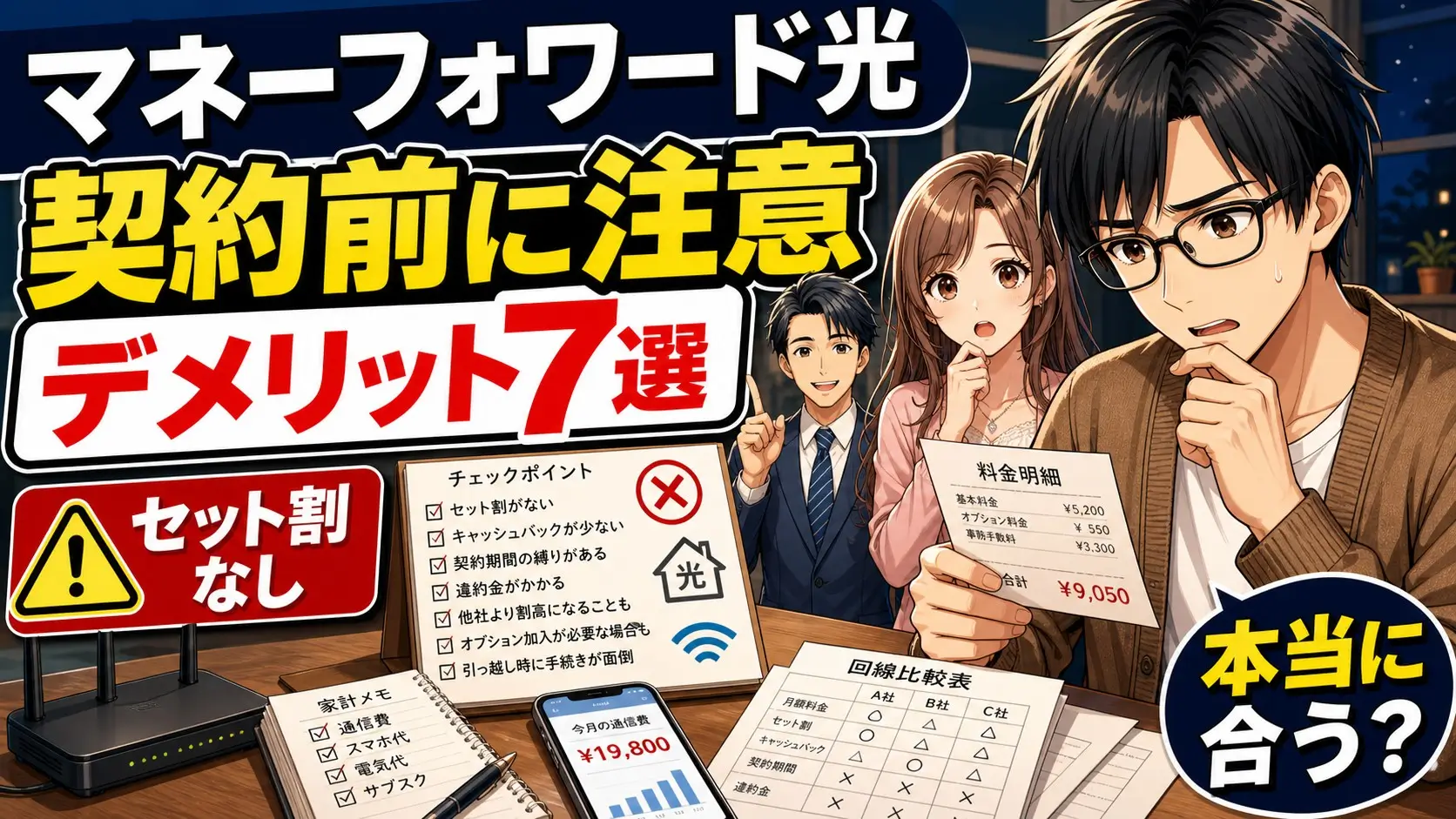 マネーフォワード光 デメリット