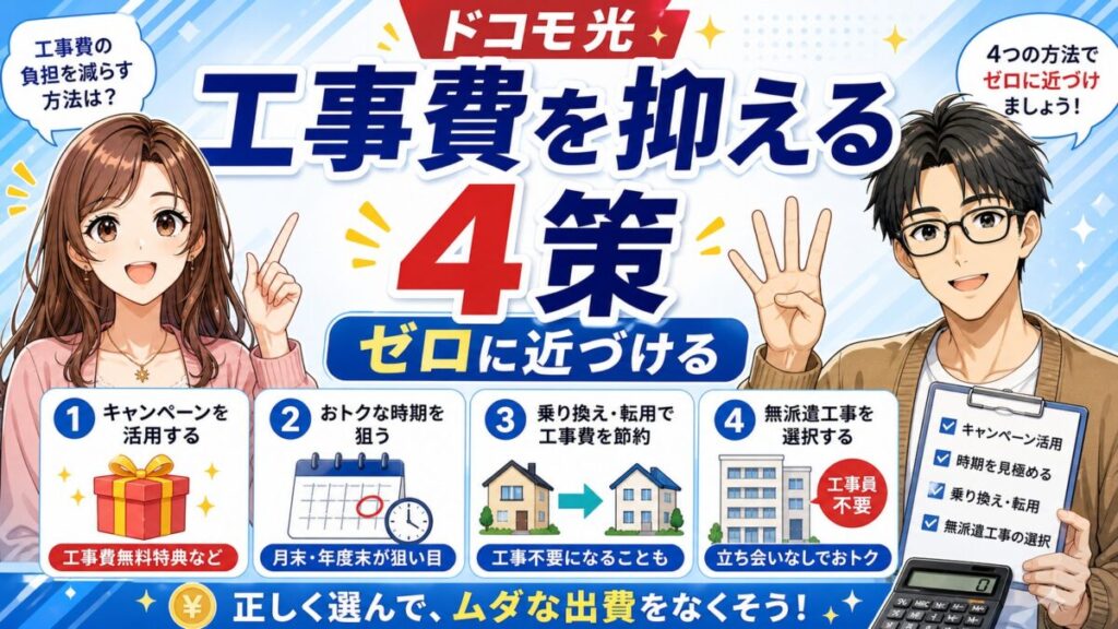 ドコモ光工事費シュミレーション