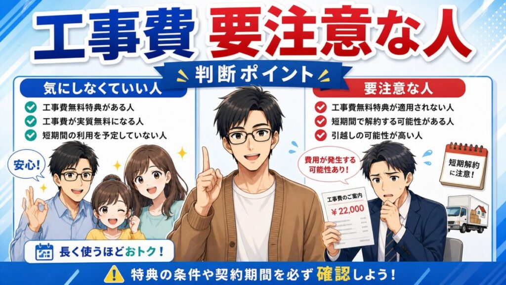 ドコモ光工事費シュミレーション