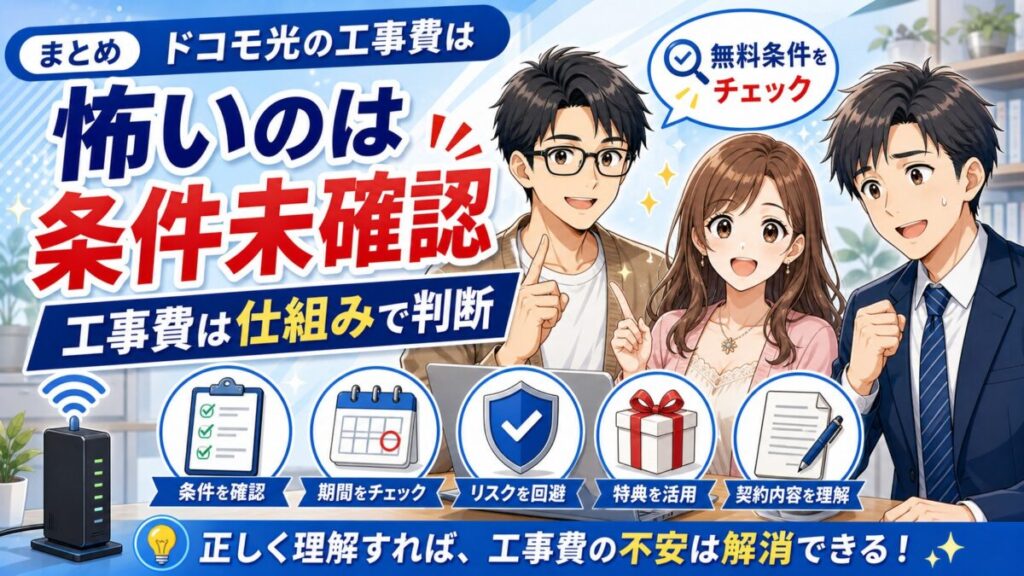 ドコモ光工事費シュミレーション