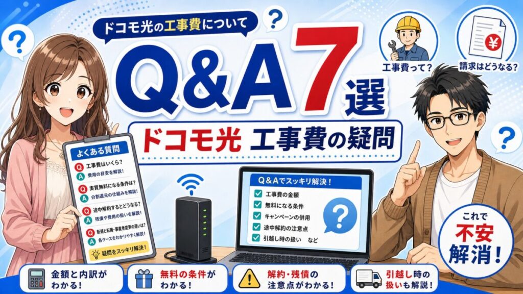 ドコモ光工事費シュミレーション