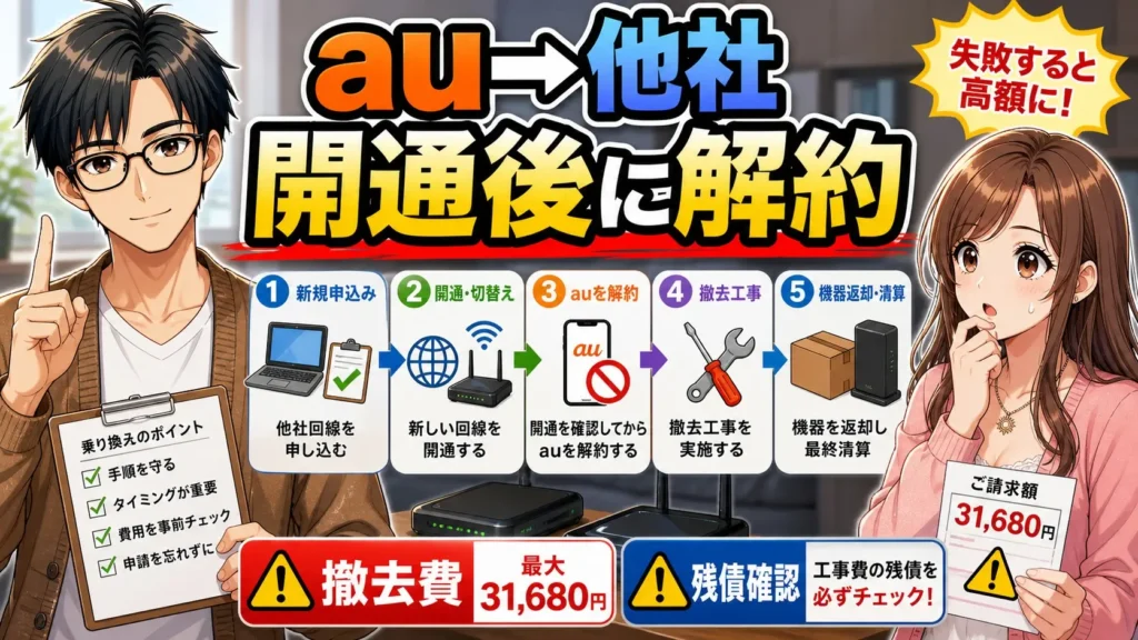auひかり 乗り換え