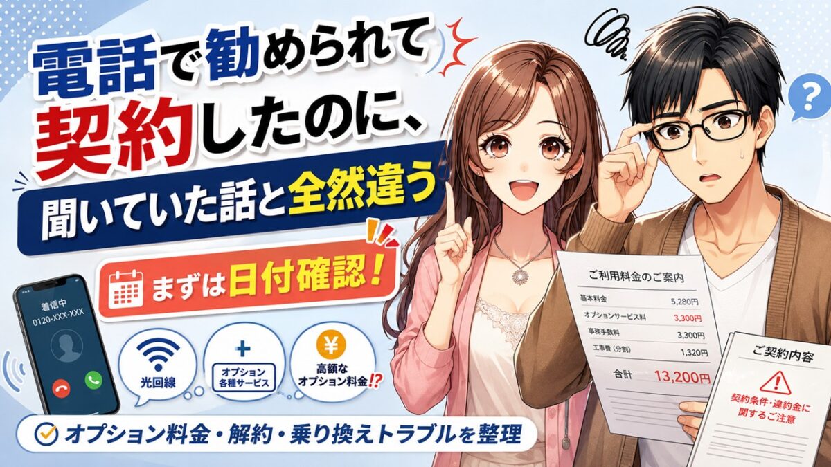 光回線 契約トラブル