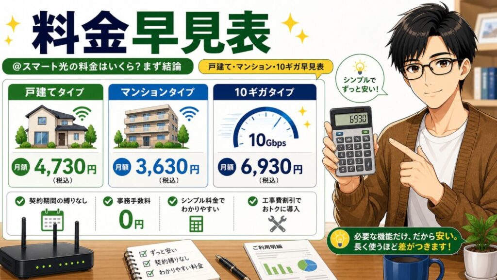 アットスマート光 料金