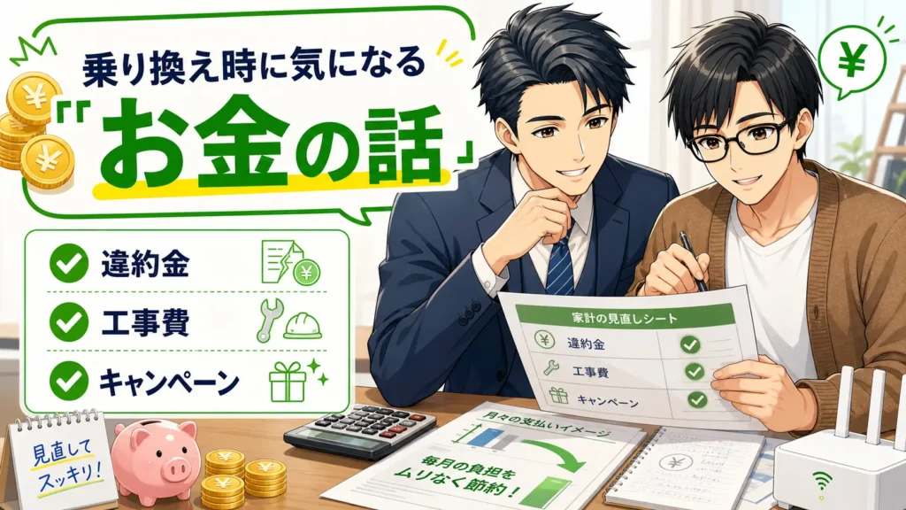おてがる光 乗り換え