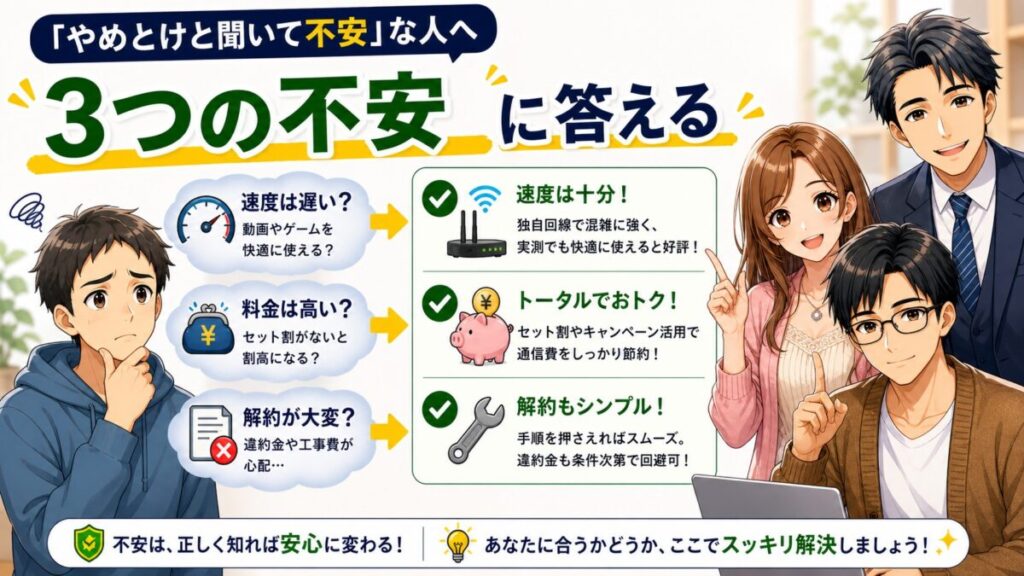 コミュファ光 評判