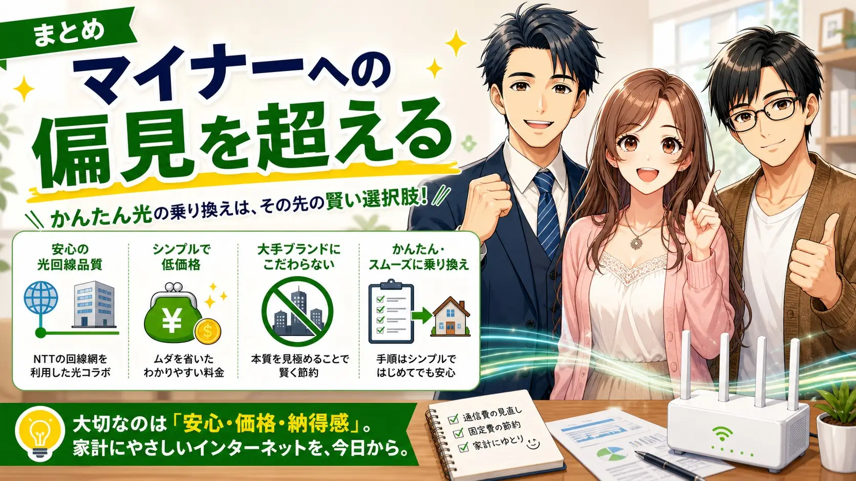 かんたん光 乗り換え