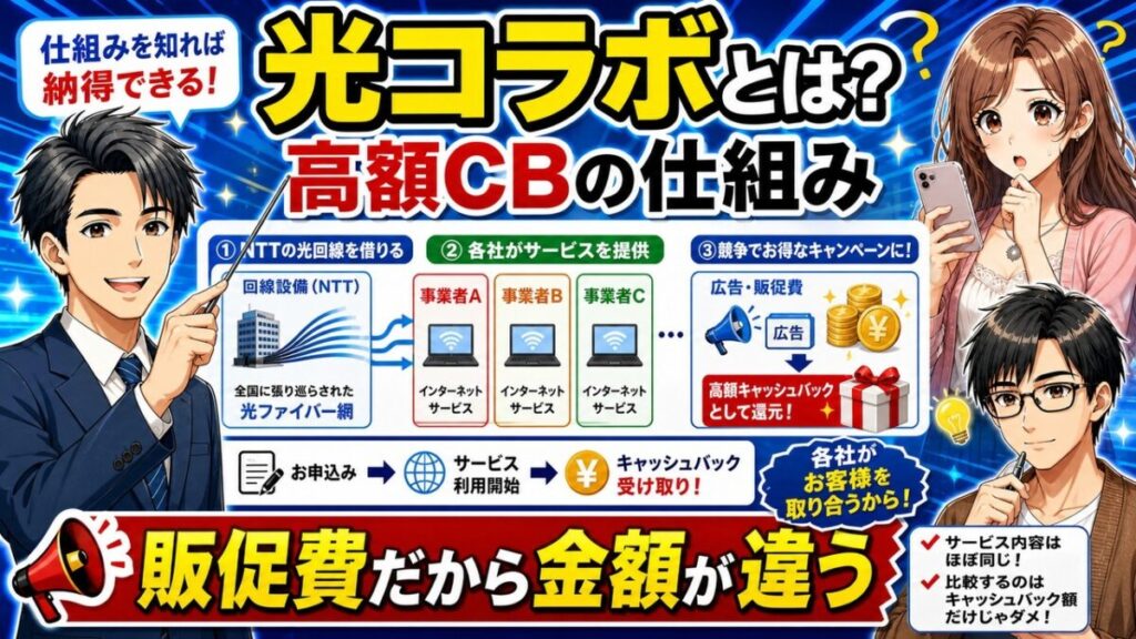 1番高額なキャッシュバックがもらえる光コラボ