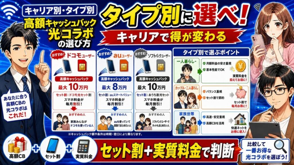 1番高額なキャッシュバックがもらえる光コラボ