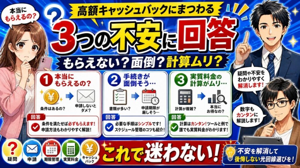 1番高額なキャッシュバックがもらえる光コラボ