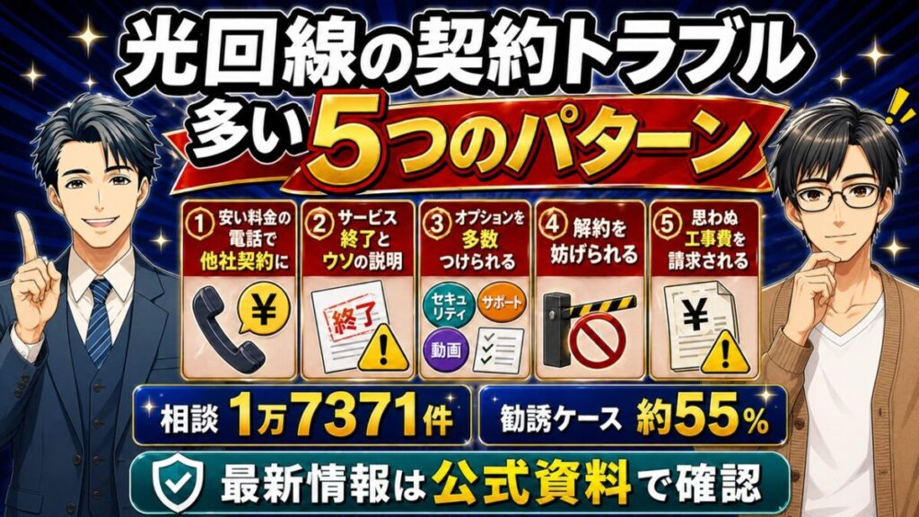 光回線 契約トラブル