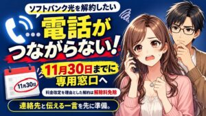 ソフトバンク光 解約できない