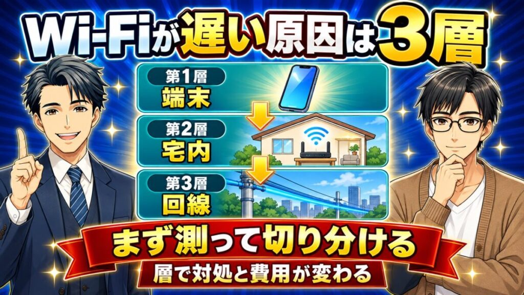 wifi 繋がってるのに遅い 家