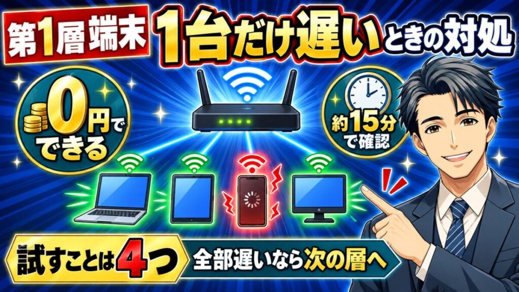wifi 繋がってるのに遅い 家