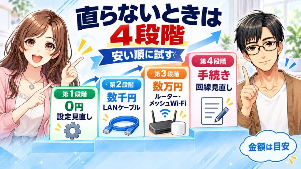 wifi 繋がってるのに遅い 家