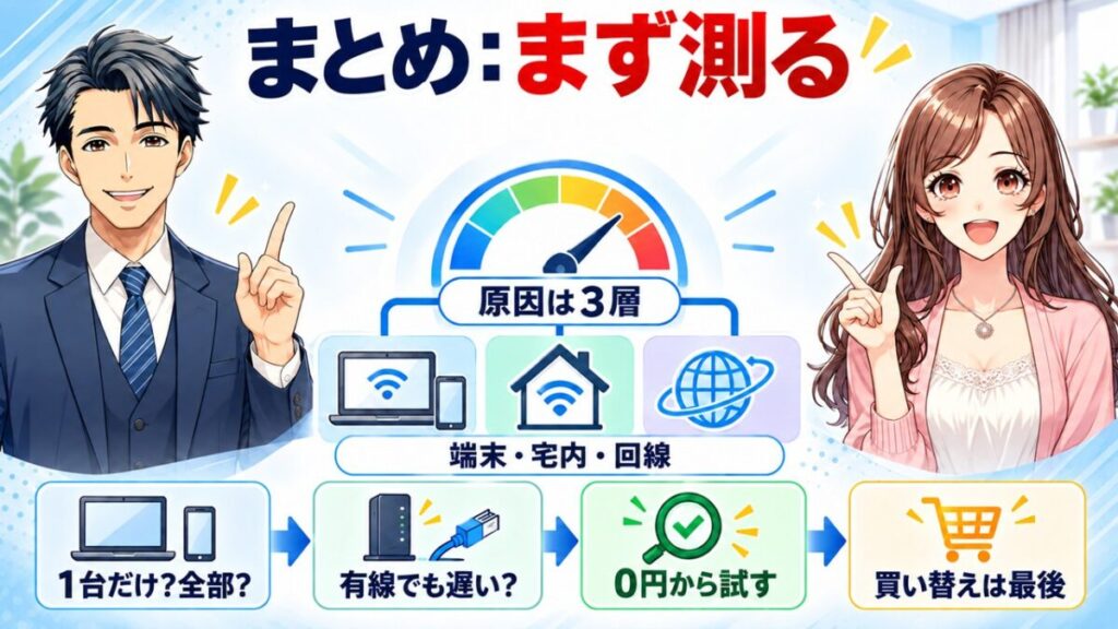 wifi 繋がってるのに遅い 家