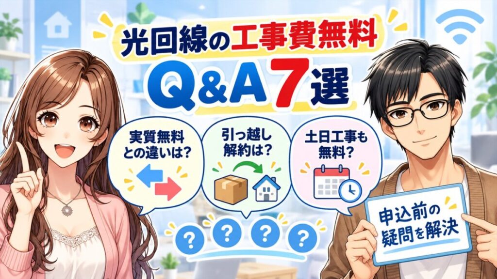 光回線 工事費無料