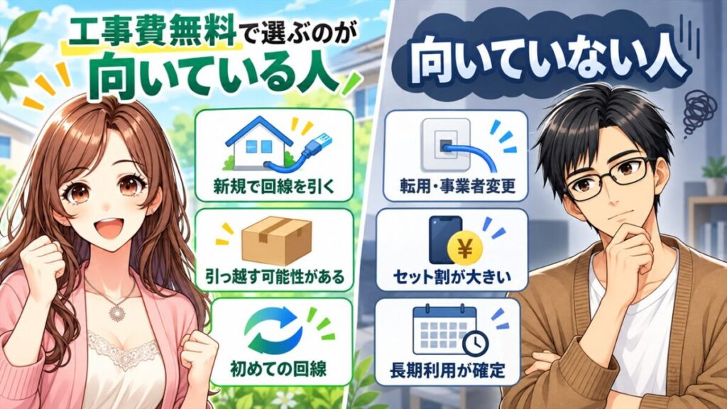 光回線 工事費無料