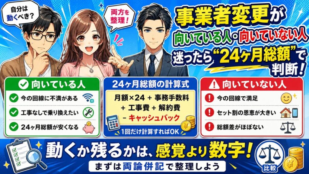 ソフトバンク光 事業者変更