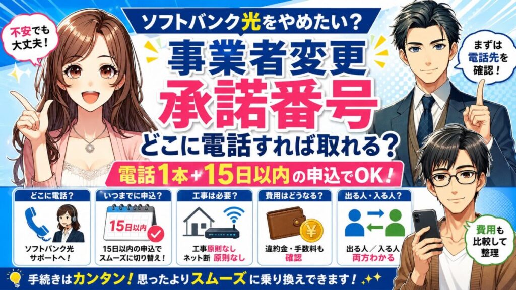ソフトバンク光 事業者変更